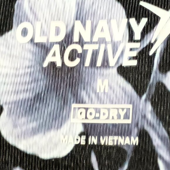 EUC ~ Old Navy Active Go-Dry Fitted Floral Leggings (Size: Medium) - Picture 3 of 3